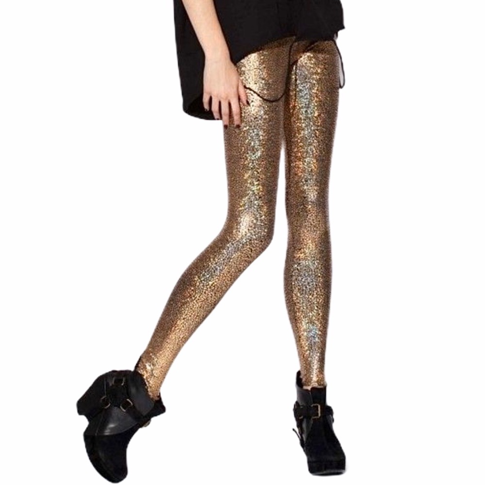 American Apparel Holographic Leggings Size Medium